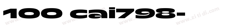 100 cai798字体转换